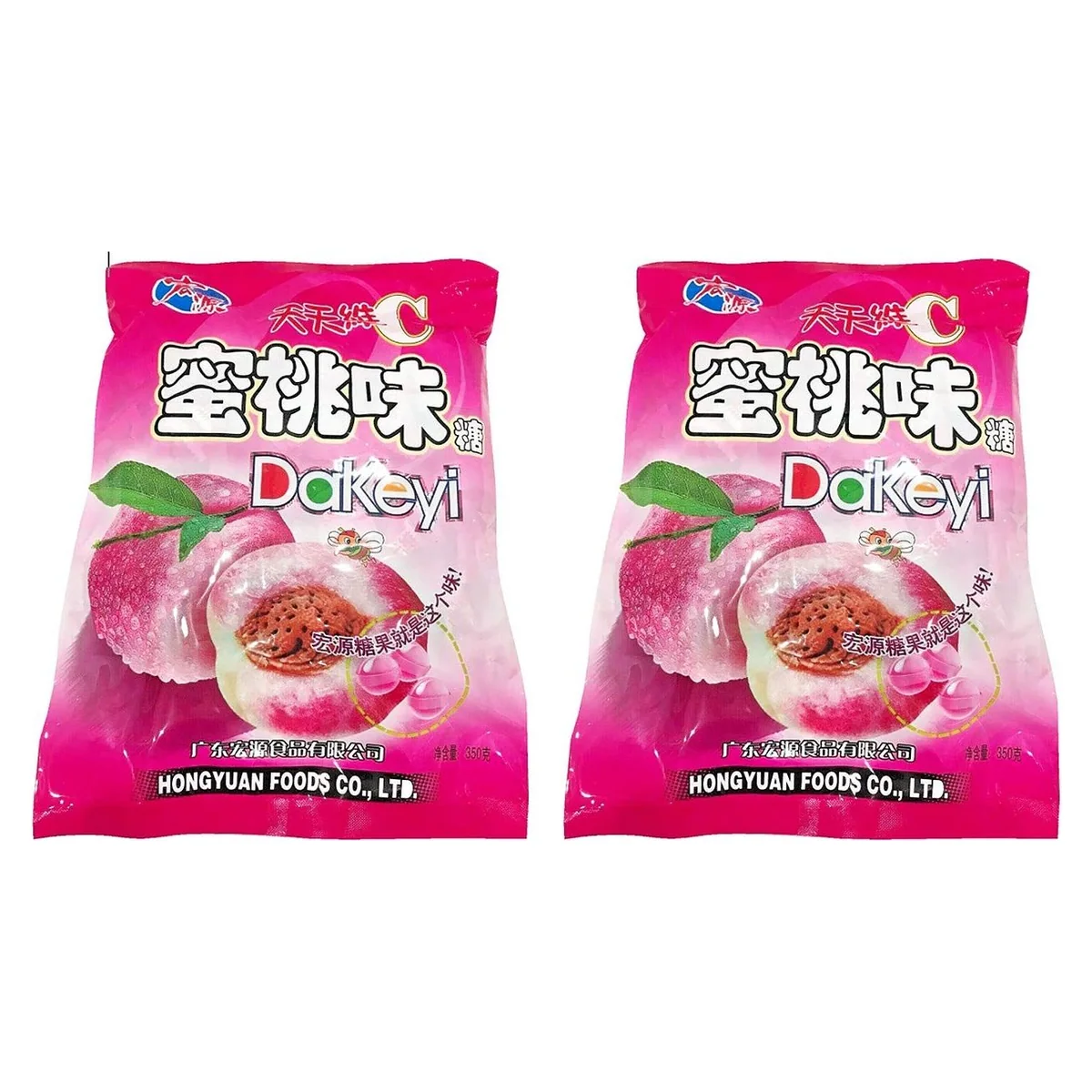 Hongyuan Peach Hard Candy